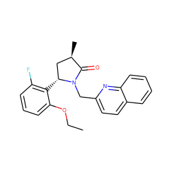 CCOc1cccc(F)c1[C@@H]1C[C@@H](C)C(=O)N1Cc1ccc2ccccc2n1 ZINC000167364266