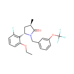 CCOc1cccc(F)c1[C@@H]1C[C@@H](C)C(=O)N1Cc1cccc(OC(F)(F)F)c1 ZINC000167725666