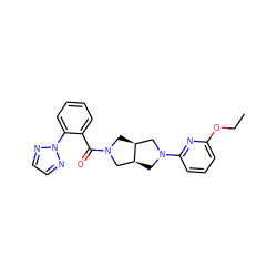 CCOc1cccc(N2C[C@H]3CN(C(=O)c4ccccc4-n4nccn4)C[C@H]3C2)n1 ZINC000116826568