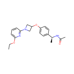 CCOc1cccc(N2CC(Oc3ccc([C@H](C)NC(C)=O)cc3)C2)n1 ZINC000142182298