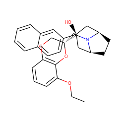 CCOc1cccc2c1O[C@@H](CN1[C@H]3CC[C@@H]1C[C@@](O)(c1ccc4ccccc4c1)C3)CO2 ZINC000100984888