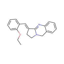 CCOc1ccccc1/C=C1\CCN2Cc3ccccc3N=C12 ZINC000101013659