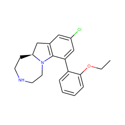 CCOc1ccccc1-c1cc(Cl)cc2c1N1CCNCC[C@H]1C2 ZINC000013535437