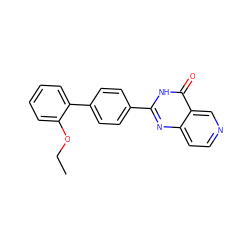 CCOc1ccccc1-c1ccc(-c2nc3ccncc3c(=O)[nH]2)cc1 ZINC000073297012