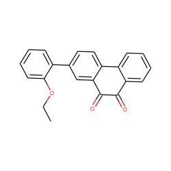 CCOc1ccccc1-c1ccc2c(c1)C(=O)C(=O)c1ccccc1-2 ZINC000013862844