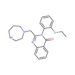 CCOc1ccccc1-n1c(CN2CCCNCC2)nc2ccccc2c1=O ZINC000072124540