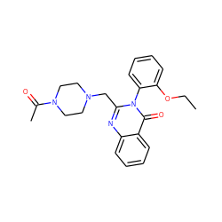 CCOc1ccccc1-n1c(CN2CCN(C(C)=O)CC2)nc2ccccc2c1=O ZINC000036381360