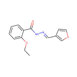 CCOc1ccccc1C(=O)N/N=C/c1ccoc1 ZINC000015934199