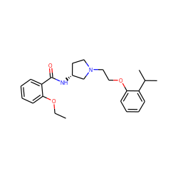 CCOc1ccccc1C(=O)N[C@@H]1CCN(CCOc2ccccc2C(C)C)C1 ZINC000095573150