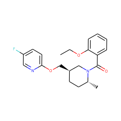 CCOc1ccccc1C(=O)N1C[C@H](COc2ccc(F)cn2)CC[C@H]1C ZINC000096175599