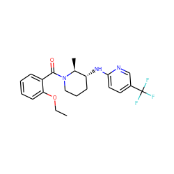 CCOc1ccccc1C(=O)N1CCC[C@@H](Nc2ccc(C(F)(F)F)cn2)[C@@H]1C ZINC000218452929