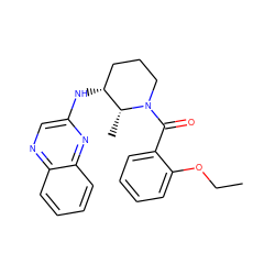 CCOc1ccccc1C(=O)N1CCC[C@@H](Nc2cnc3ccccc3n2)[C@H]1C ZINC000218509370