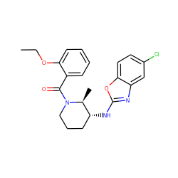 CCOc1ccccc1C(=O)N1CCC[C@@H](Nc2nc3cc(Cl)ccc3o2)[C@@H]1C ZINC000218477123