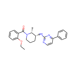 CCOc1ccccc1C(=O)N1CCC[C@@H](Nc2nccc(-c3ccccc3)n2)[C@H]1C ZINC000225828536