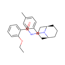 CCOc1ccccc1C(=O)NC1C[C@@H]2CCC[C@H](C1)N2Cc1ccc(C)cc1 ZINC000004888011