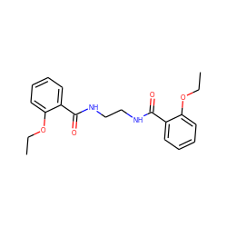 CCOc1ccccc1C(=O)NCCNC(=O)c1ccccc1OCC ZINC000002114646