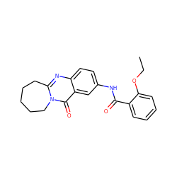 CCOc1ccccc1C(=O)Nc1ccc2nc3n(c(=O)c2c1)CCCCC3 ZINC000005140162