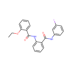 CCOc1ccccc1C(=O)Nc1ccccc1C(=O)Nc1cccc(I)c1 ZINC000224871693