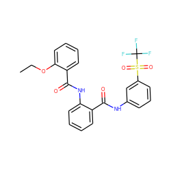 CCOc1ccccc1C(=O)Nc1ccccc1C(=O)Nc1cccc(S(=O)(=O)C(F)(F)F)c1 ZINC000199853460