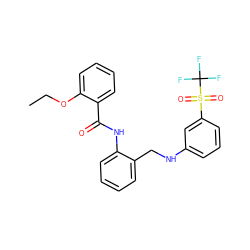 CCOc1ccccc1C(=O)Nc1ccccc1CNc1cccc(S(=O)(=O)C(F)(F)F)c1 ZINC000199853211