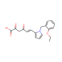 CCOc1ccccc1Cn1cccc1/C=C/C(=O)CC(=O)C(=O)O ZINC000033818789