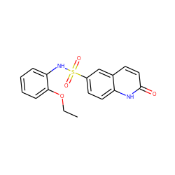 CCOc1ccccc1NS(=O)(=O)c1ccc2[nH]c(=O)ccc2c1 ZINC000006748914