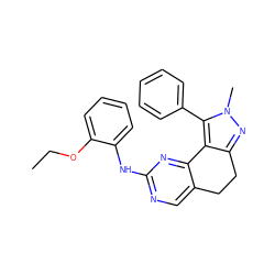 CCOc1ccccc1Nc1ncc2c(n1)-c1c(nn(C)c1-c1ccccc1)CC2 ZINC000143028803