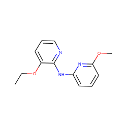 CCOc1cccnc1Nc1cccc(OC)n1 ZINC000028525713