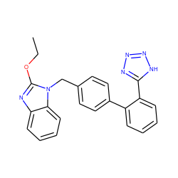 CCOc1nc2ccccc2n1Cc1ccc(-c2ccccc2-c2nnn[nH]2)cc1 ZINC000003644270