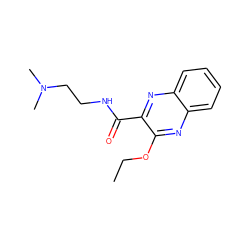 CCOc1nc2ccccc2nc1C(=O)NCCN(C)C ZINC000066098990