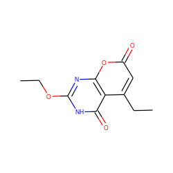 CCOc1nc2oc(=O)cc(CC)c2c(=O)[nH]1 ZINC000073142119