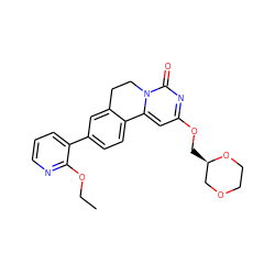 CCOc1ncccc1-c1ccc2c(c1)CCn1c-2cc(OC[C@@H]2COCCO2)nc1=O ZINC000142999124