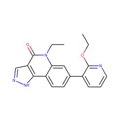 CCOc1ncccc1-c1ccc2c3[nH]ncc3c(=O)n(CC)c2c1 ZINC000205029137