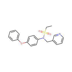 CCS(=O)(=O)N(Cc1cccnc1)c1ccc(Oc2ccccc2)cc1 ZINC000000594021