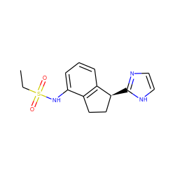 CCS(=O)(=O)Nc1cccc2c1CC[C@@H]2c1ncc[nH]1 ZINC000029046491