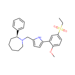 CCS(=O)(=O)c1ccc(OC)c(-c2ccc(CN3CCCCC[C@H]3c3ccccc3)[nH]2)c1 ZINC000000600325