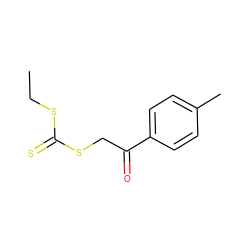 CCSC(=S)SCC(=O)c1ccc(C)cc1 ZINC000028709959