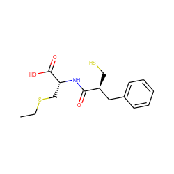 CCSC[C@@H](NC(=O)[C@@H](CS)Cc1ccccc1)C(=O)O ZINC000026491779