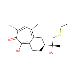 CCSC[C@](C)(O)[C@H]1CCc2c(c(C)cc(O)c(=O)c2O)C1 ZINC000072108800