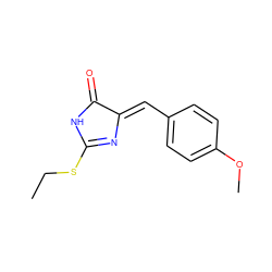 CCSC1=N/C(=C\c2ccc(OC)cc2)C(=O)N1 ZINC000005900960