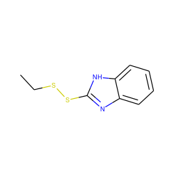 CCSSc1nc2ccccc2[nH]1 ZINC000095597868