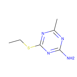 CCSc1nc(C)nc(N)n1 ZINC000000076663