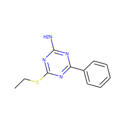 CCSc1nc(N)nc(-c2ccccc2)n1 ZINC000036124130