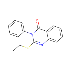 CCSc1nc2ccccc2c(=O)n1-c1ccccc1 ZINC000000061902