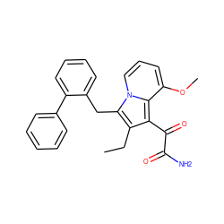 CCc1c(C(=O)C(N)=O)c2c(OC)cccn2c1Cc1ccccc1-c1ccccc1 ZINC000040402060