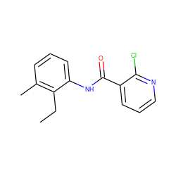 CCc1c(C)cccc1NC(=O)c1cccnc1Cl ZINC000103177248