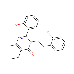 CCc1c(C)nc(-c2ccccc2O)n(CCc2ccccc2F)c1=O ZINC000013980675