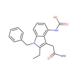 CCc1c(CC(N)=O)c2c(NC(=O)O)cccc2n1Cc1ccccc1 ZINC000027563644