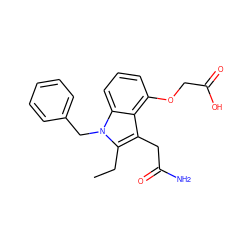 CCc1c(CC(N)=O)c2c(OCC(=O)O)cccc2n1Cc1ccccc1 ZINC000013445847