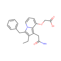 CCc1c(CC(N)=O)c2c(OCC(=O)O)cccn2c1Cc1ccccc1 ZINC000002004560